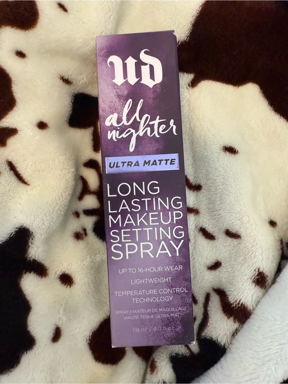Urban Decay All Nighter Ultra Matte Long-Lasting Makeup Setting Spray — Purple